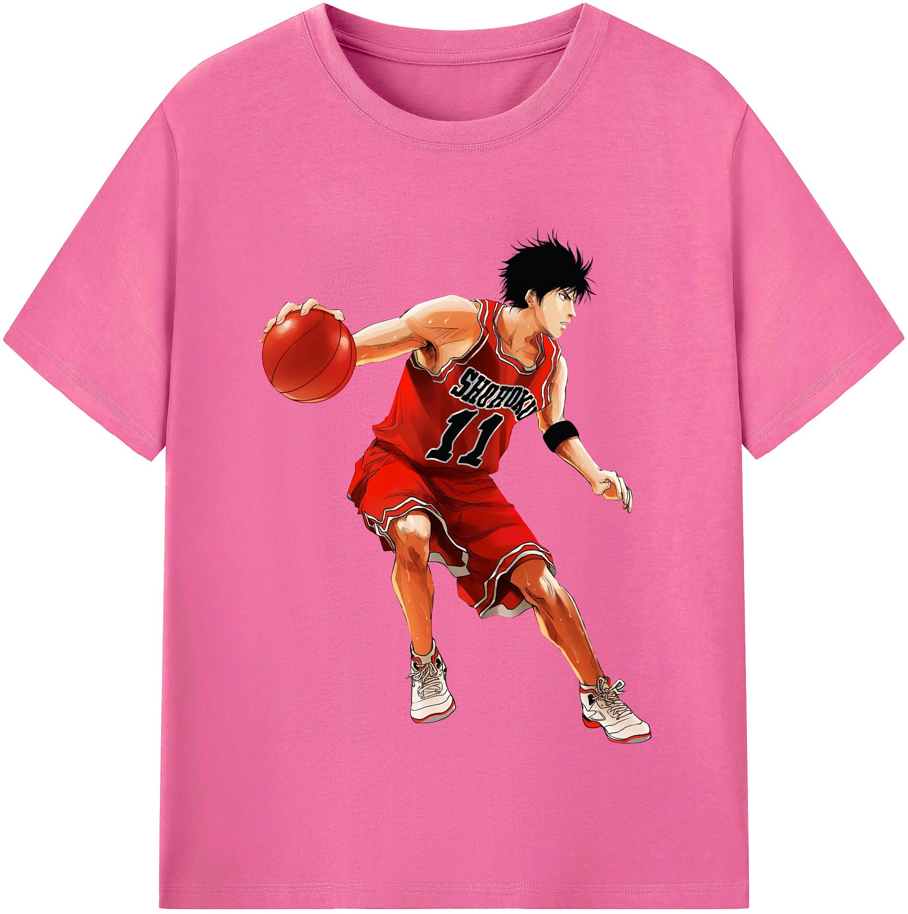 （画像用） SLAM DUNK／スラムダンク レディースカジュアルプリントTシャツ（綿100％）
